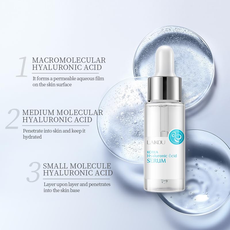 2 Pcs Hyaluronic Acid Serum for Face with Tremella Extract - 2.02 oz Deep Hydrating Facial Serum for Day & Night Use, Boosts Collagen Production | Perfect for Dry Skin Care & Anti-Aging Routine