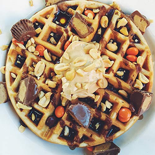 20x30 Inch Peanut Butter Brunch Waffle Laminated Poster - Vibrant Colors & High-Quality Print - Perfect for Kitchen Decor, Dorm Room, or Breakfast Nook Wall Art