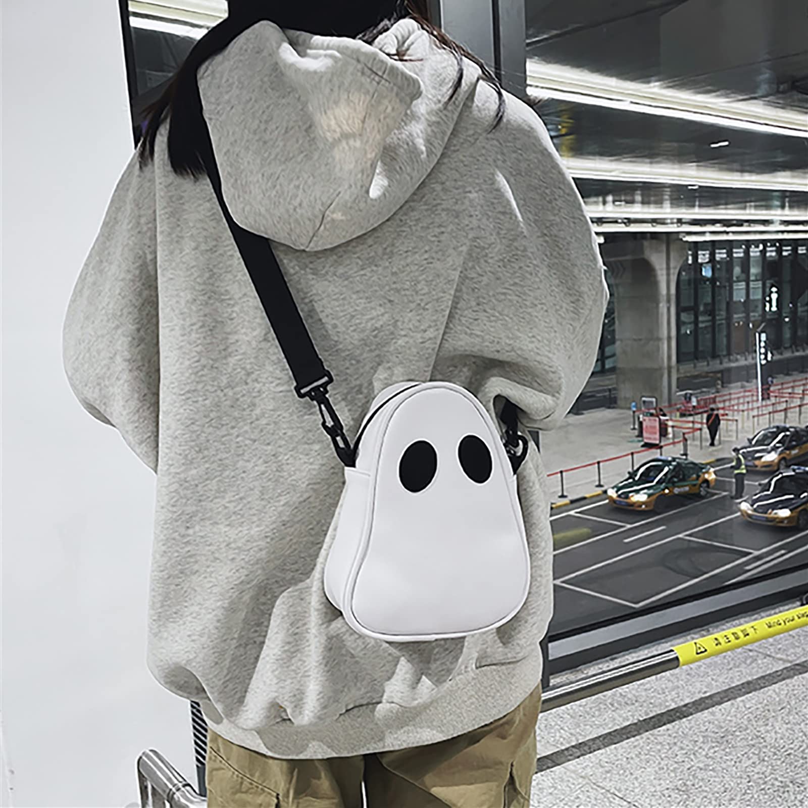 Spooky Halloween Ghost Purse for Women & Men - Cute Crossbody Bag, Satchel & Shoulder Bag - Perfect for Trick or Treating, Costume Parties & Themed Events