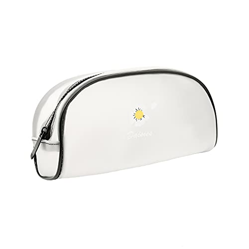 Waterproof Clear Travel Toiletries Bag - Portable PVC Cosmetic Organizer with Zipper & Handle for Women | Makeup Pouch for Vacation, Beach, Shower & Bathroom Storage (CJBY)