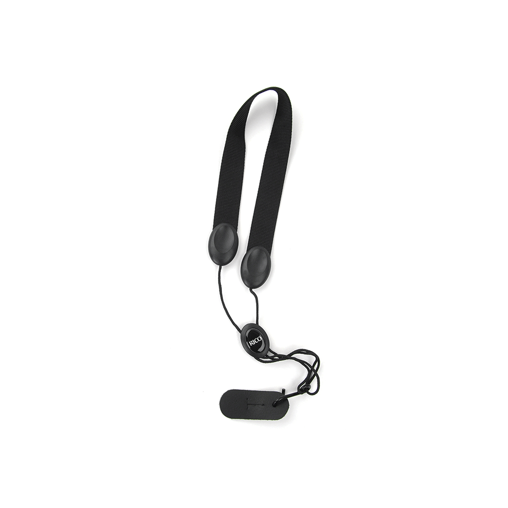 D'Addario CCA01 Rico Clarinet Neck Strap - Black | Comfortable & Adjustable Clarinet Support for Musicians | Perfect for School Bands, Performances & Practice Sessions