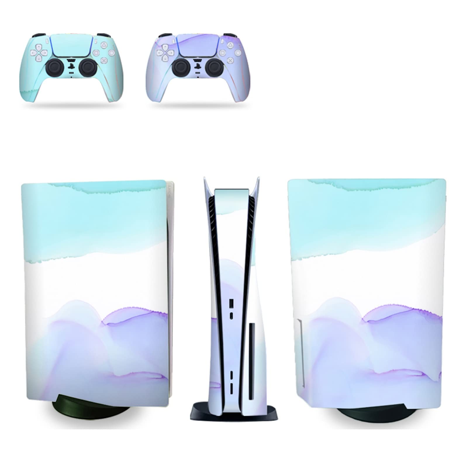 Anime Console Vinyl Skin Decal for PS5 Disk Edition with 2 Controller Protectors - Scratch-Resistant, Bubble-Free, Anti-Scratch Protection (37402) - Perfect for Gaming Enthusiasts & Collectors