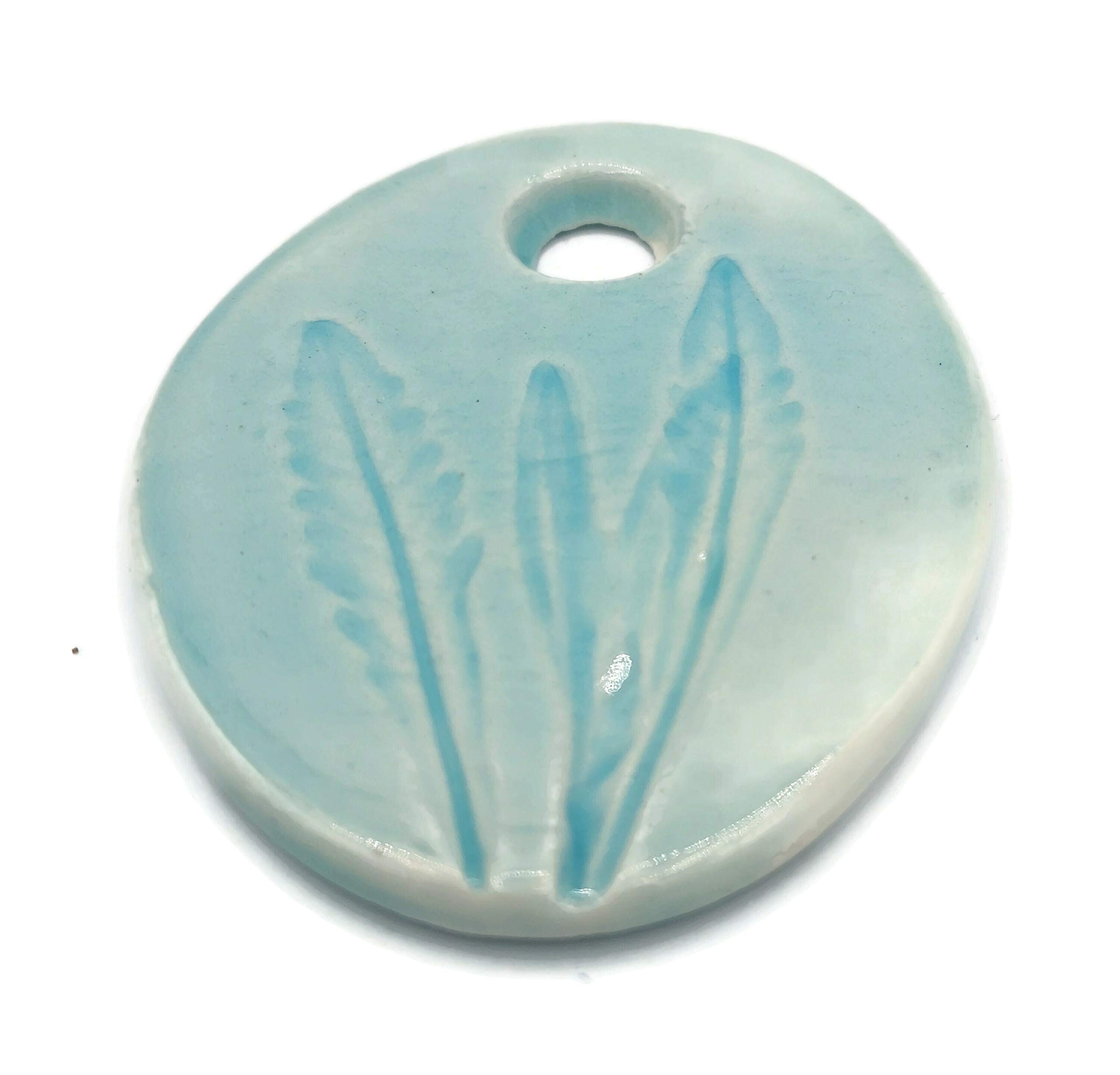 Handmade Turquoise Extra Large Lavender Pendant Charm for Necklace - Boho Jewelry, Women's Fashion Accessory, Gift for Her, Perfect for Weddings & Special Occasions