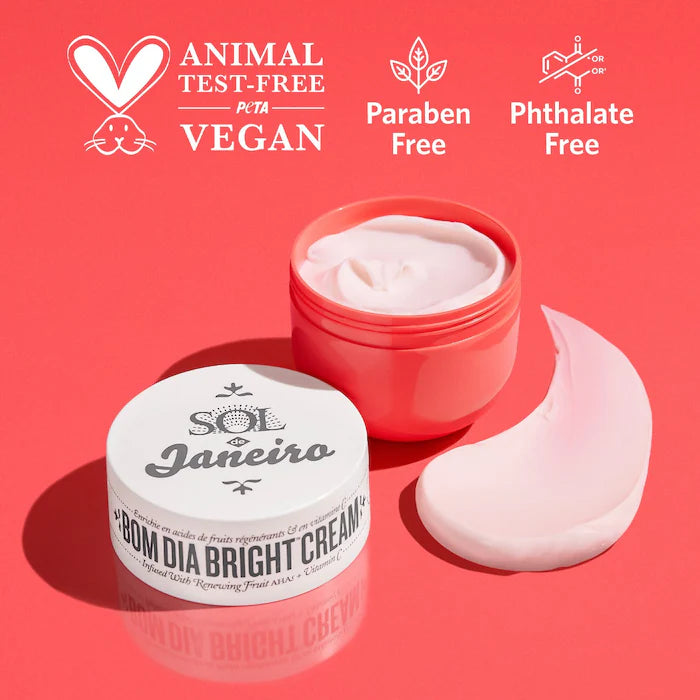 Bom Dia Bright™ Vitamin C Glow Body Cream by Sol de Janeiro – Brighten & Hydrate Skin for a Radiant Glow | Perfect for Daily Use & Special Occasions