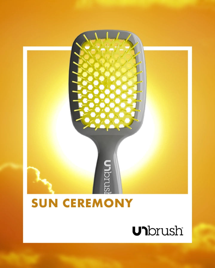 UNbrush Detangling Hair Brush for Wet & Dry Hair - Wide Tooth Comb for Curly, Thick, and Damaged Hair - Pain-Free Knot Remover for Kids & Adults - Perfect for Showers, Salons, and Travel