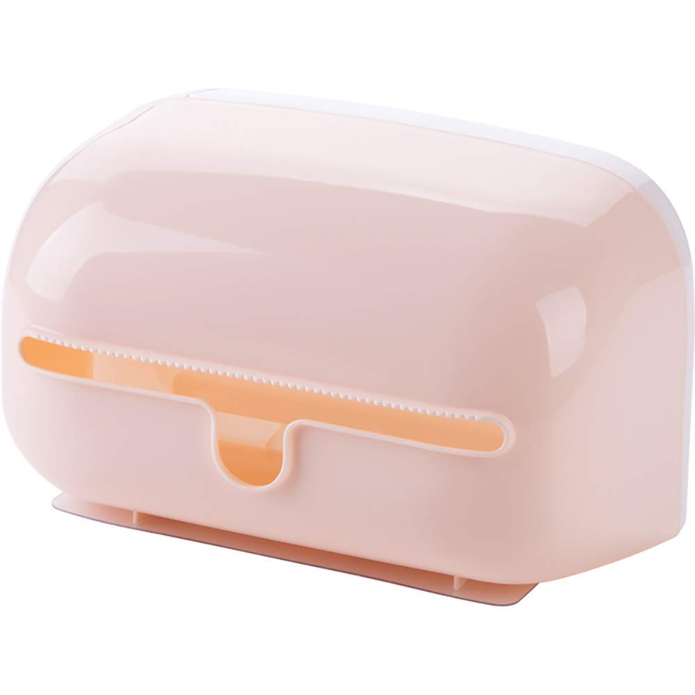 CAIMEI Wall Mount Toilet Paper Holder & Tissue Box - Waterproof Bathroom Organizer with Shelf for Toilet Paper Rolls, Paper Tube Storage - Perfect for Home, Office, and RV Bathrooms