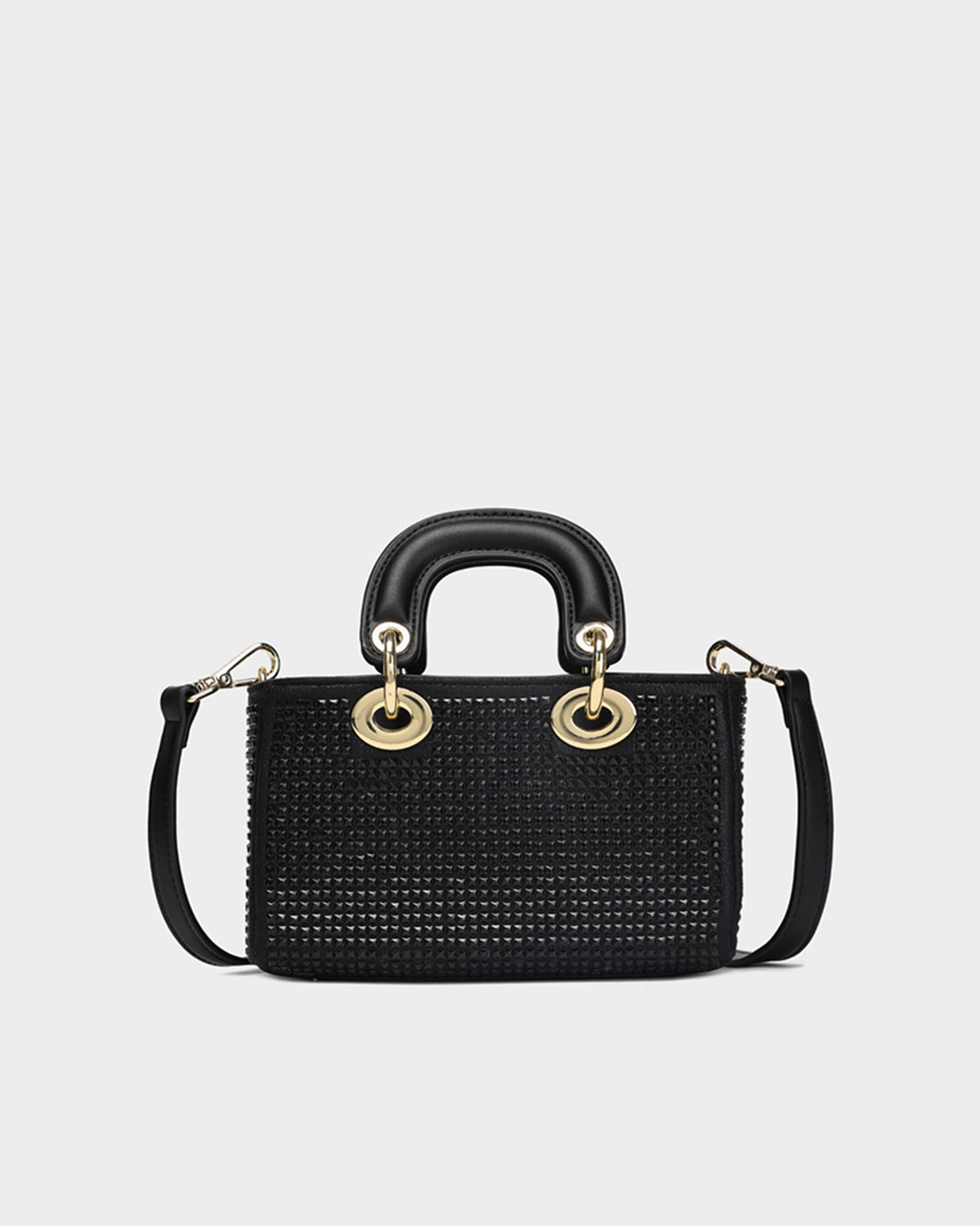 Sparkly Black Glitter Handbag for Women - Elegant Evening Clutch, Party Purse, Prom & Wedding Accessory