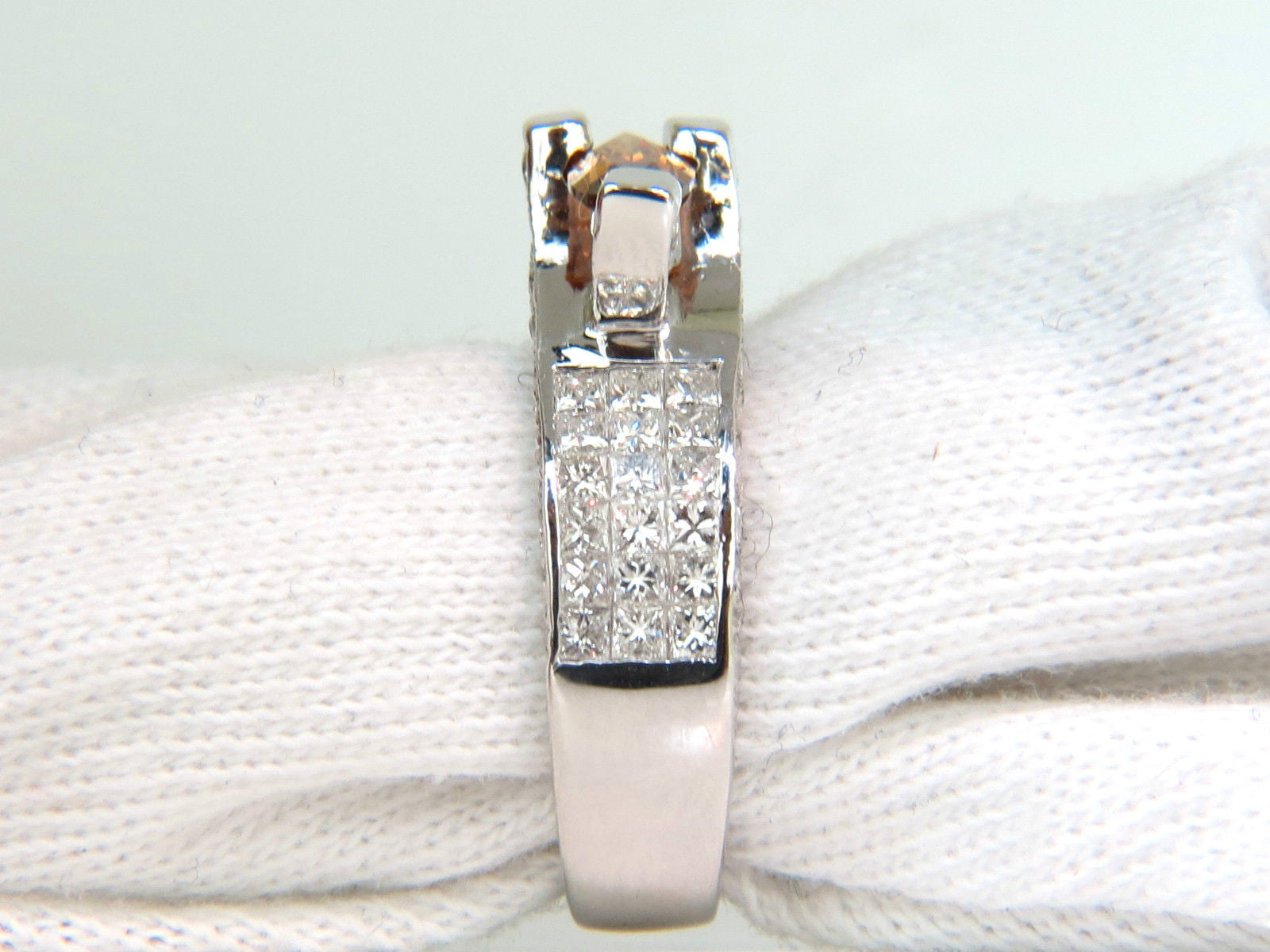 2.05CT GIA Certified Natural Fancy Orange Brown Diamond Ring in 14KT Gold with Tension Float Setting - Perfect for Engagement, Wedding & Special Occasions