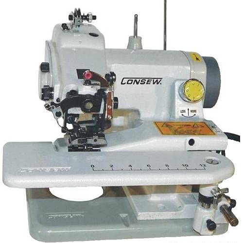 Consew 75T Portable Blindstitch Sewing Machine - Single Thread Chainstitch for Hemming Pants, Skirts & Curtains - Ideal for Tailoring & Home DIY Projects