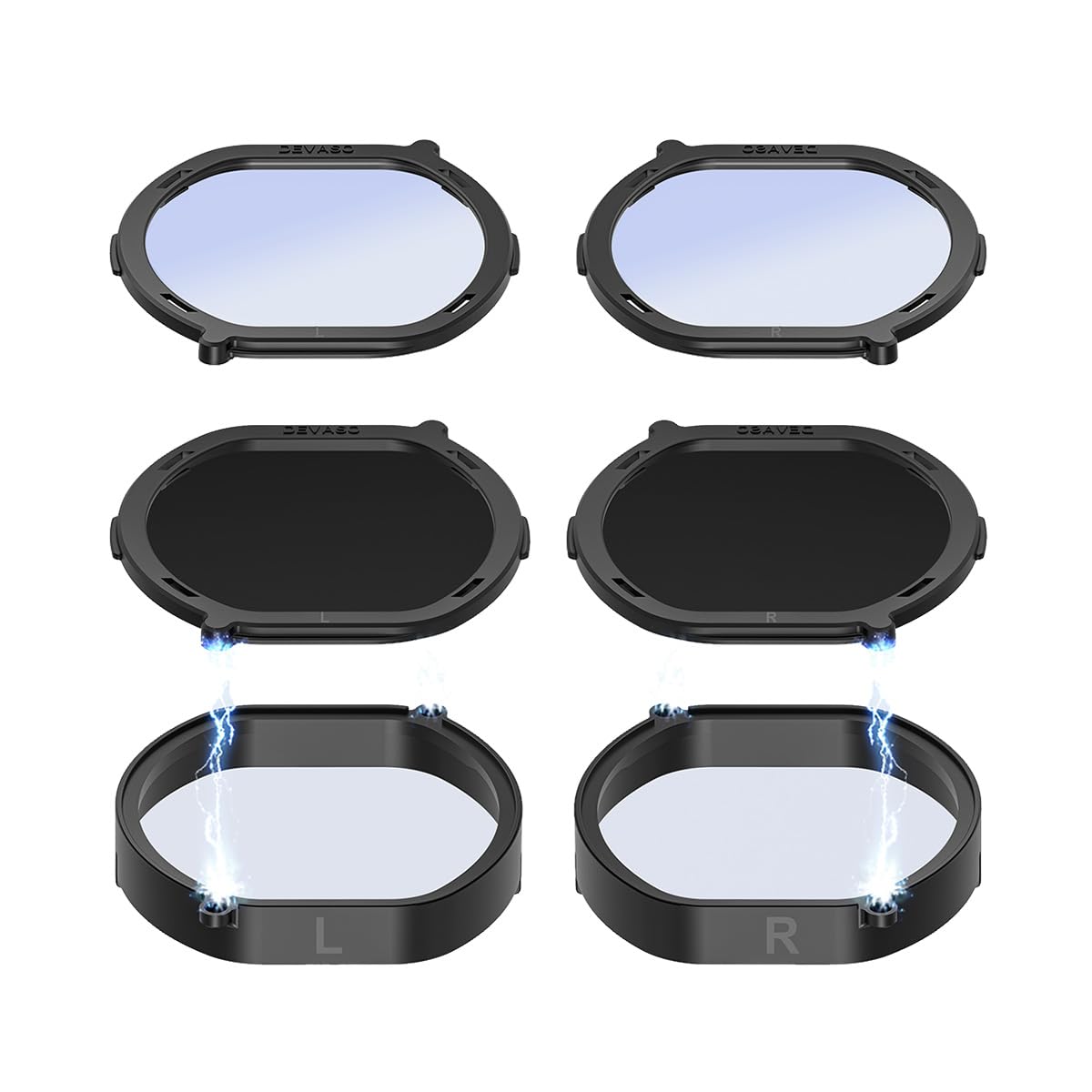 VENYAA Prescription Lens Inserts for PS VR2 - Anti-Blue Light Myopia Correction Lenses with Removable Frame & Protective Cover - Perfect for Gaming, VR Experiences & Eye Comfort