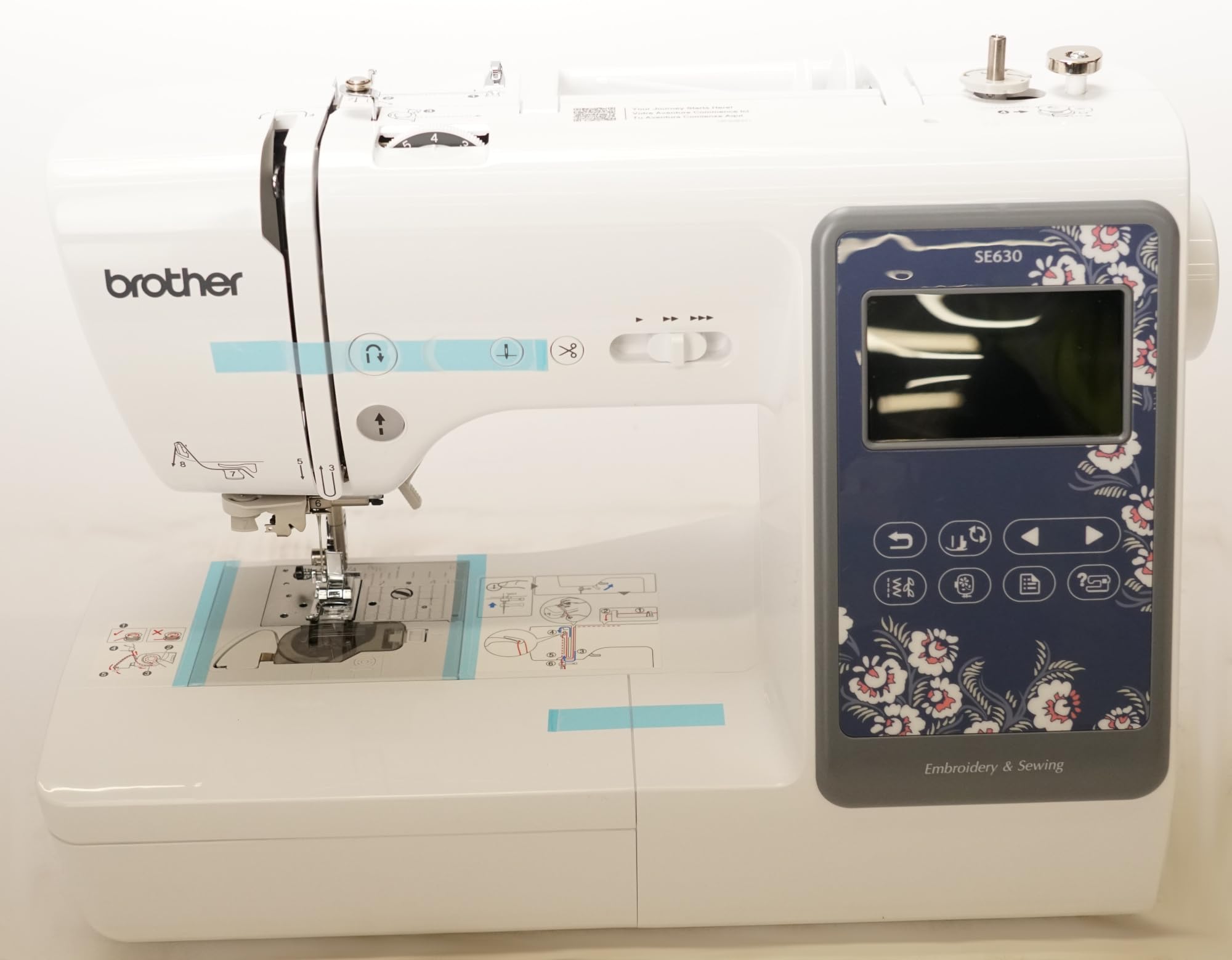 Brother SE630 Sewing and Embroidery Machine with LCD Screen - Computerized Stitching & Design for DIY Crafts, Quilting, and Fashion Projects - Recertified