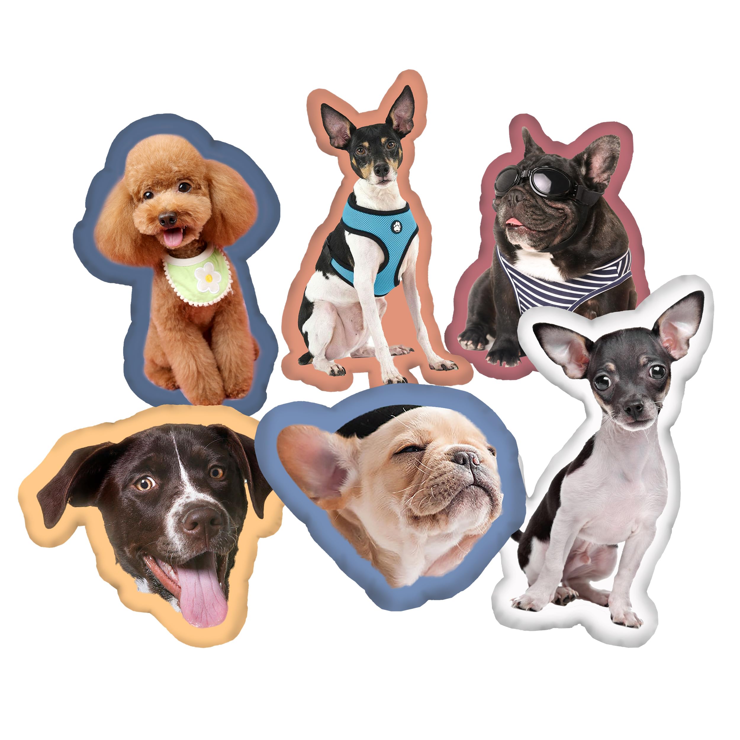 Custom Pet Pillow with Photo - Personalized Dog & Cat Pillow for Mother's Day, Graduation Gifts (12inch) - Home Decor & Unique Present