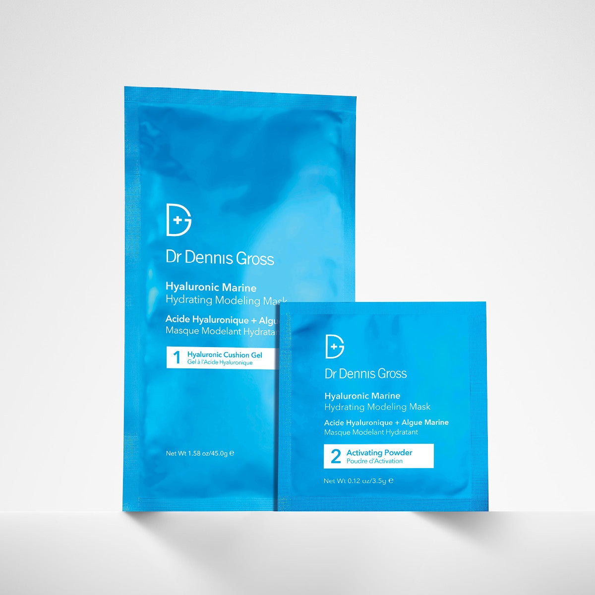 Dr Dennis Gross Hyaluronic Marine Hydrating Mask - Deep Moisturizing Facial Sheet Mask for Dry Skin - Perfect for Spa Night & Travel Skincare Routine