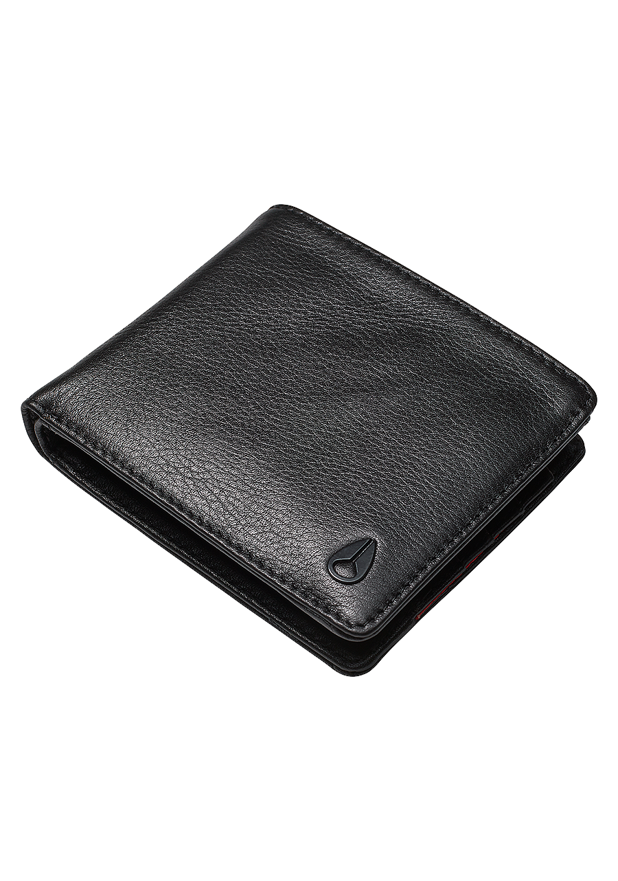 Genuine Leather Coin Wallet for Men & Women - Slim RFID Blocking Black Wallet for Cash & Cards - Perfect for Travel, Shopping & Everyday Use