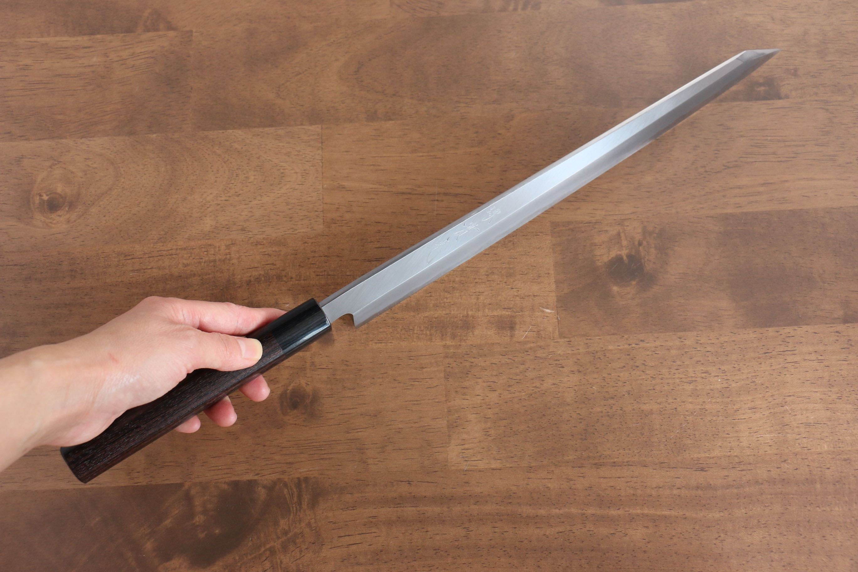 Premium Jikko White Steel No.2 Kiritsuke Yanagiba 300mm - Japanese Chef Knife with Ebony Handle for Sushi, Sashimi & Precision Cutting - Professional Kitchen & Home Cooking Essential