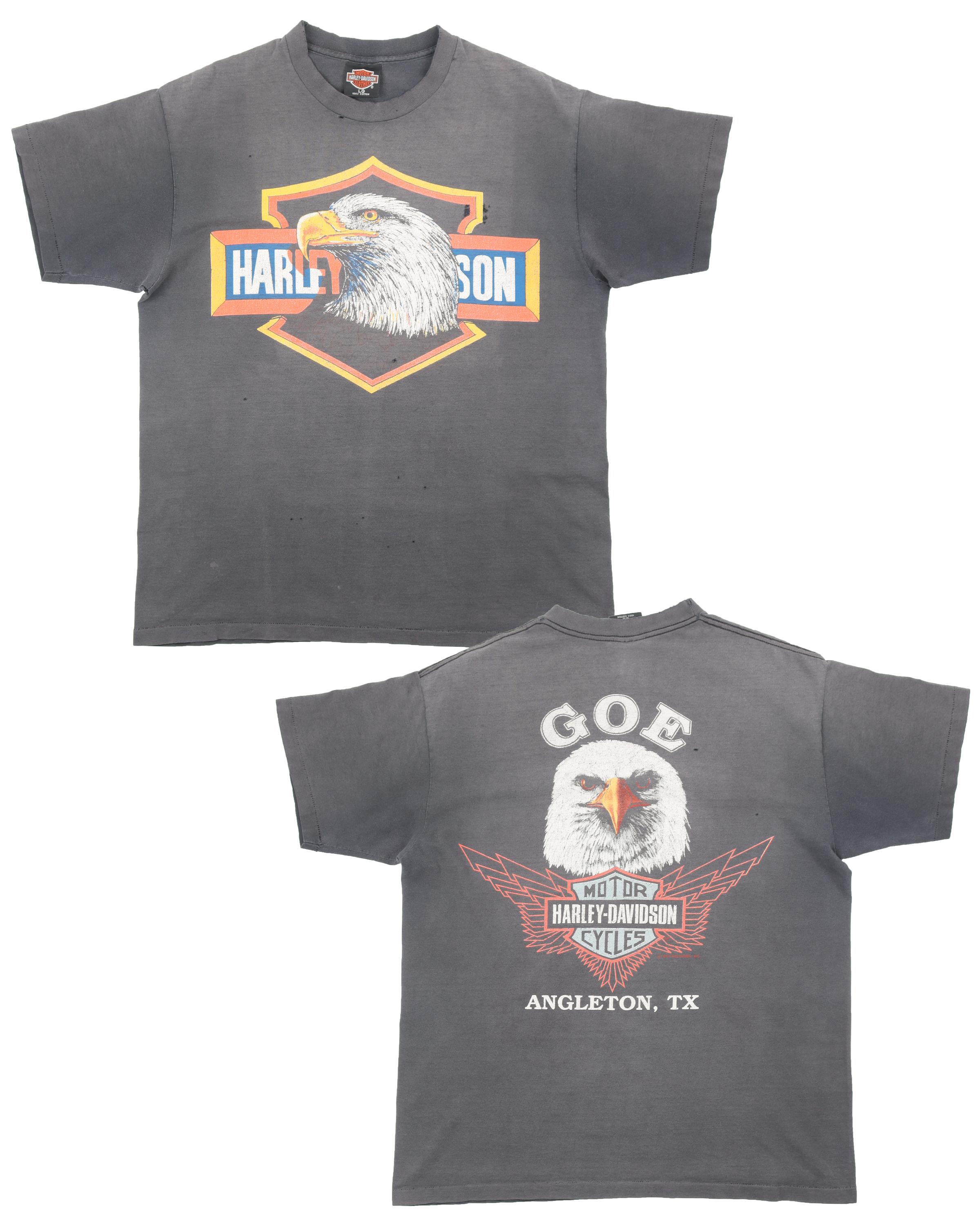 Vintage 1990's Harley Davidson Motorcycle T-Shirt - Classic Biker Apparel for Men & Women - Perfect for Riding, Casual Wear & Motorcycle Enthusiasts
