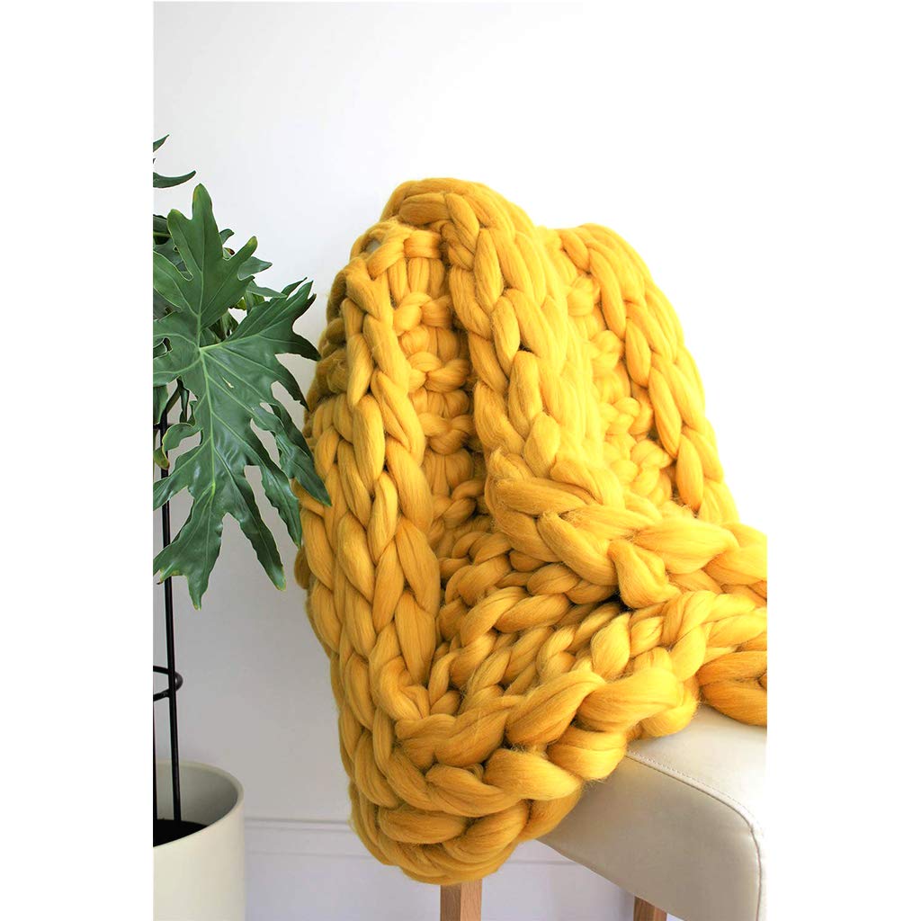Non-Mulesed Chunky Wool Yarn - Extra Thick Giant Knitting Yarn for Arm Knitting, DIY Chunky Knit Blankets & Cozy Home Throws - Perfect for Handmade Scarves, Winter Home Decor & Cozy Gift Ideas