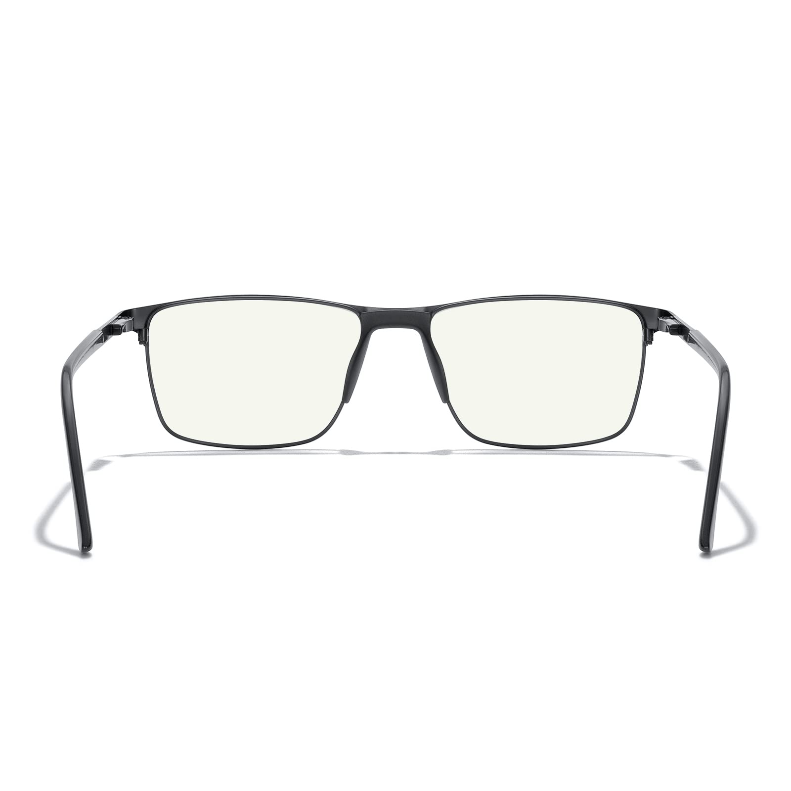 Blue Light Blocking Glasses for Men - Fashion Metal Frame Reading Glasses with Spring Hinge | Computer, Gaming & Night Driving Eyewear