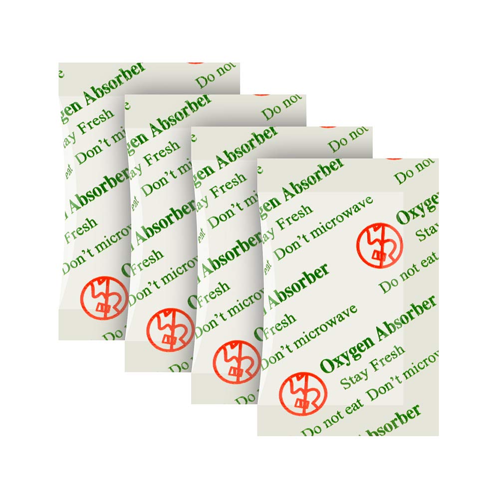 O2frepak 50CC (300-Pack) Food Grade Oxygen Absorber Packets - 3X Absorption Capacity with Oxygen Indicator - Ideal for Homemade Jerky, Vacuum Sealing & Long Term Food Storage - Perfect for Meal Prep, Emergency Kits & Pantry Organization