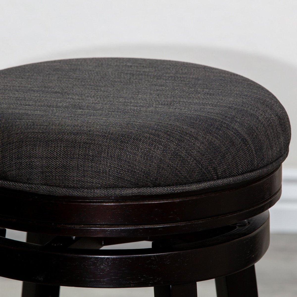 Premium Backless Fabric Swivel Stool - 24