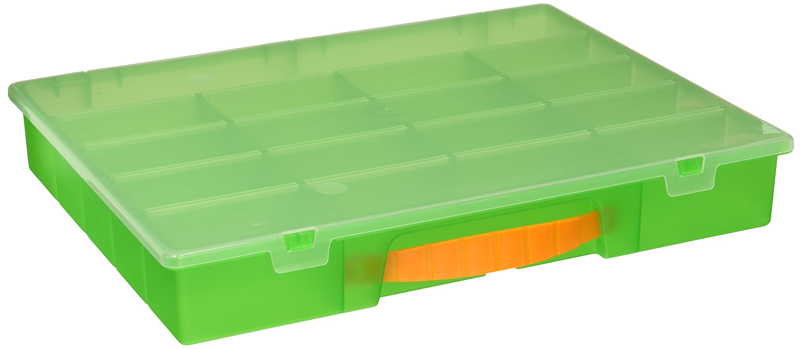 Romanoff Toy Car Storage Box with Smooth Top - Lime Green Organizer for Kids' Toys, Cars & Playroom Organization - Perfect for Bedroom, Nursery & Daycare