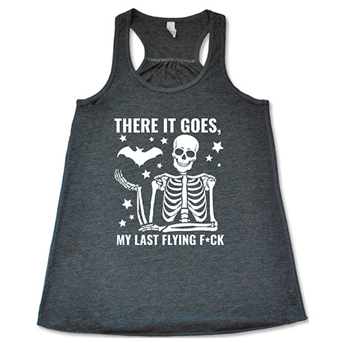 Funny Halloween T-Shirt - 'There It Goes My Last Flying Fuck' Sarcastic Graphic Tee for Parties & Costume Events