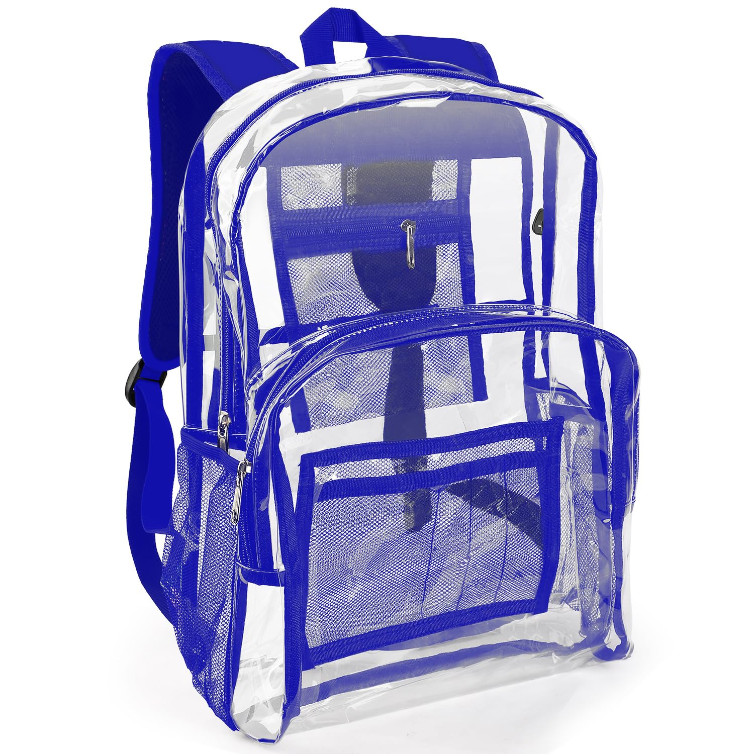 Emissary Clear Backpack - Heavy Duty Transparent School Bookbag & Stadium Approved See-Through Backpack for Concerts, Events, and Security Checkpoints | Perfect for School, Work, Travel, and Sports