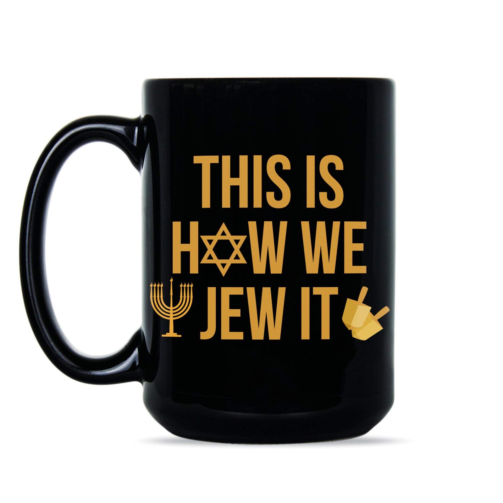 Funny Hanukkah Mugs - Humorous Chanukah Gift Ideas for Jewish Friends & Family - Perfect for Holiday Parties, Secret Santa & Office Gift Exchanges