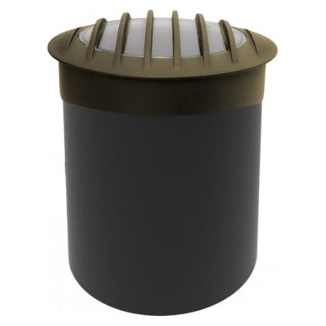 Black Diamond PAR36 GRATE Flat Top Well Light - Bronze Finish with PAR36 7W 2700K 30° Beam Angle - Perfect for Landscape Lighting, Pathway Illumination & Architectural Accents