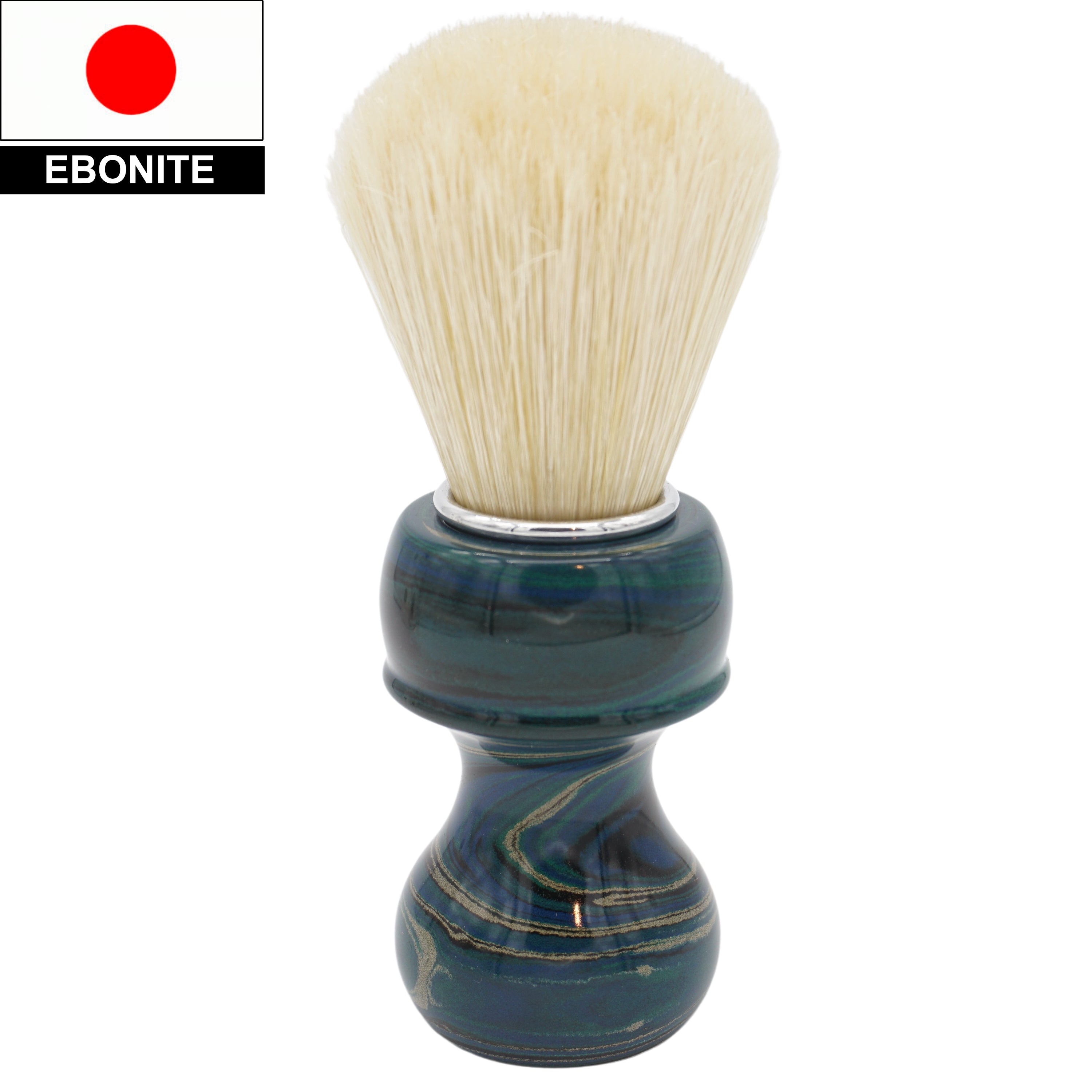 Premium 24mm Semogue SOC Boar Shaving Brush with Handcrafted Beach Ebonite Handle by AP Shave Co. - Perfect for Wet Shaving & Grooming Rituals