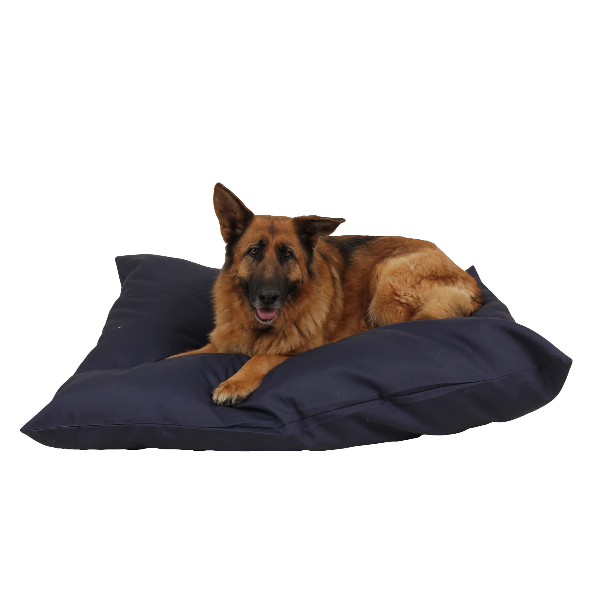 Premium Carolina Pet Blue Solid Shebang Indoor/Outdoor Dog Bed - Waterproof & Chew-Resistant for Comfortable Sleeping - Perfect for Home, Yard, Travel & Vet Visits