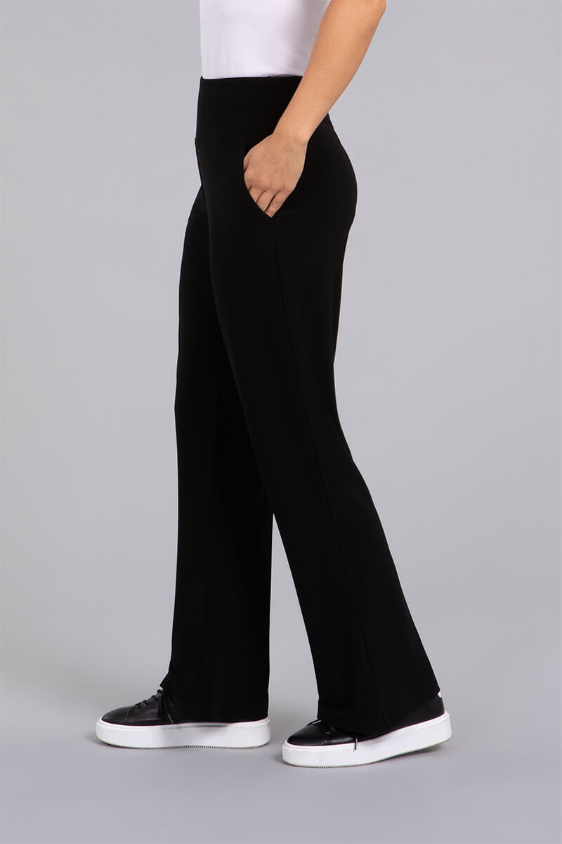 Bootcut Pants for Women - Stretch Comfort Fit Black Jeans | Casual & Work Wear | Perfect for Office, Travel & Everyday Use