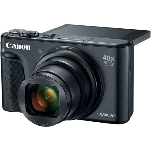 Canon PowerShot SX740 HS Digital Camera with 40x Optical Zoom, 4K Video, Wi-Fi & NFC - Perfect for Travel, Vlogging, and Everyday Photography