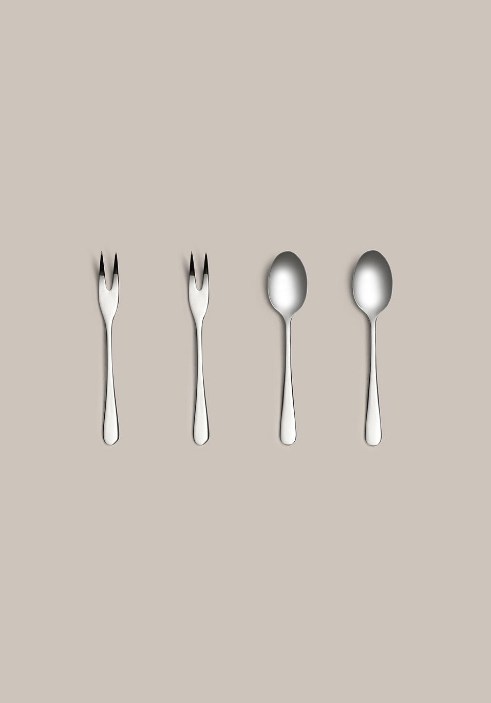Premium Stainless Steel Appetizer Flatware Set - 16-Piece Mini Fork & Spoon Set for Parties, Weddings, and Catering - Elegant Small Utensils for Hors d'Oeuvres, Desserts, and Charcuterie Boards