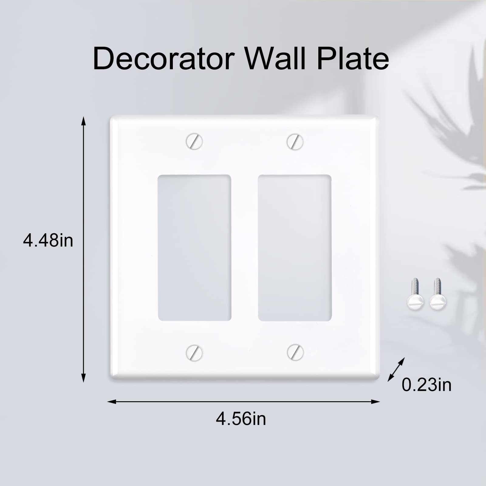 2-Gang Decorative Wall Plate Covers - 4.48