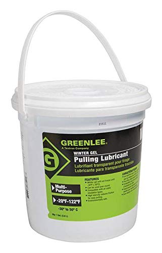 Greenlee WGEL-5 Winter Gel Lubricant - 5 Gallon Cable Pulling Compound for Cold Weather Electrical Work | Ideal for Underground Conduits & Outdoor Installations