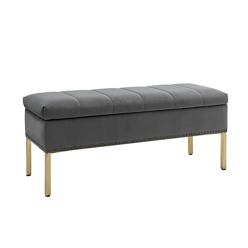 Egmund Upholstered Flip Top Storage Bench - Stylish Ottoman with Hidden Storage for Bedroom, Living Room & Entryway - Perfect for Home Organization & Extra Seating