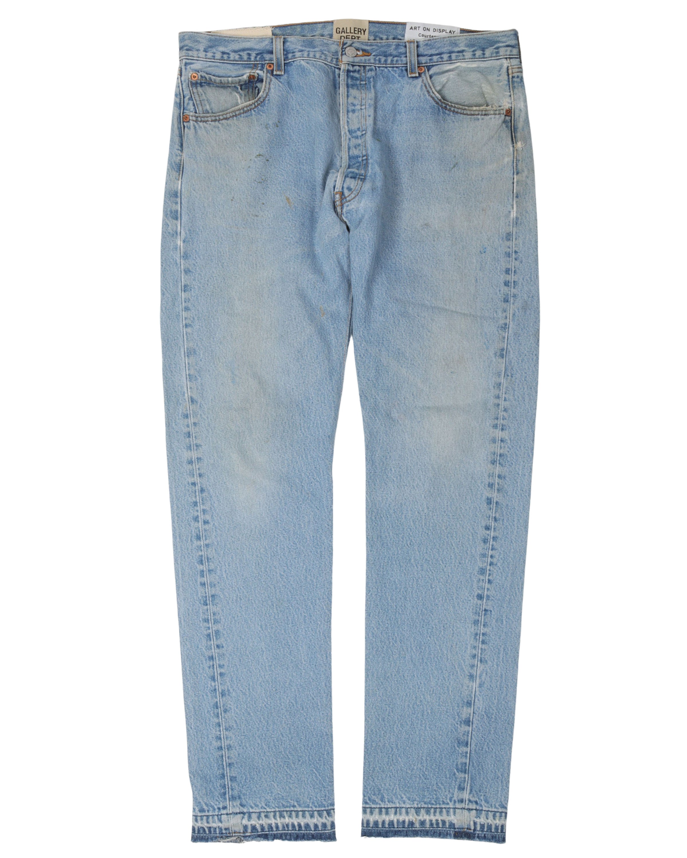 Gallery Dept 5001 High Waist Distressed Jeans for Women - Vintage Washed Denim Pants with Ripped Details | Perfect for Streetwear, Casual Outfits & Night Out Looks