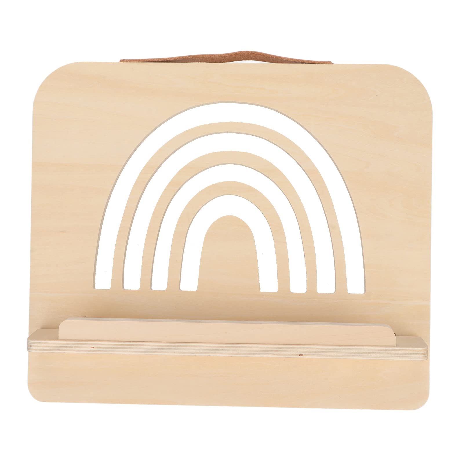 Pine Wood Foldable Cookbook Holder - Odorless Kitchen & Home Book Stand for Cooking, Reading, and Phone Use