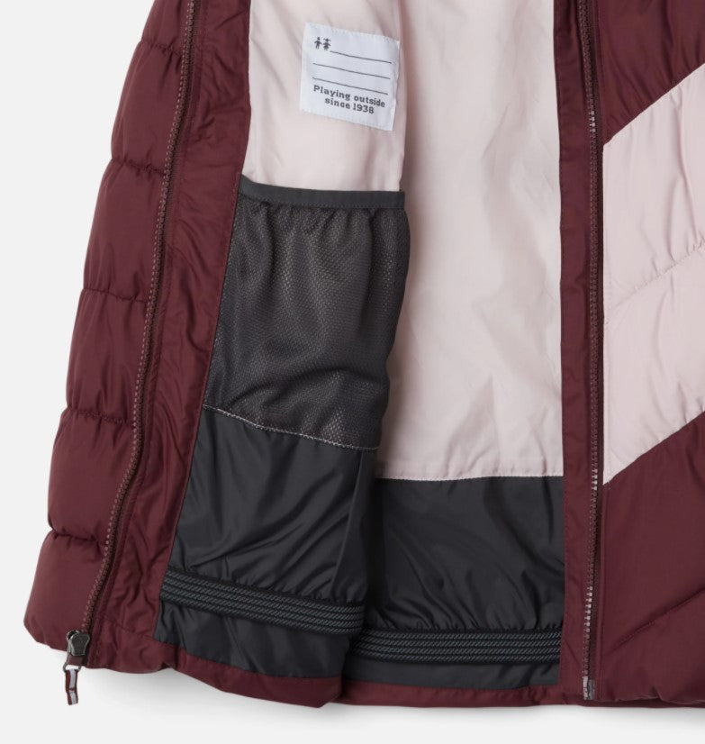 Columbia Arctic Blast Girls Ski Jacket - Waterproof Winter Jacket for Kids, Insulated Snow Coat in Malbec Color | Perfect for Skiing, Snowboarding & Cold Weather Outdoor Activities