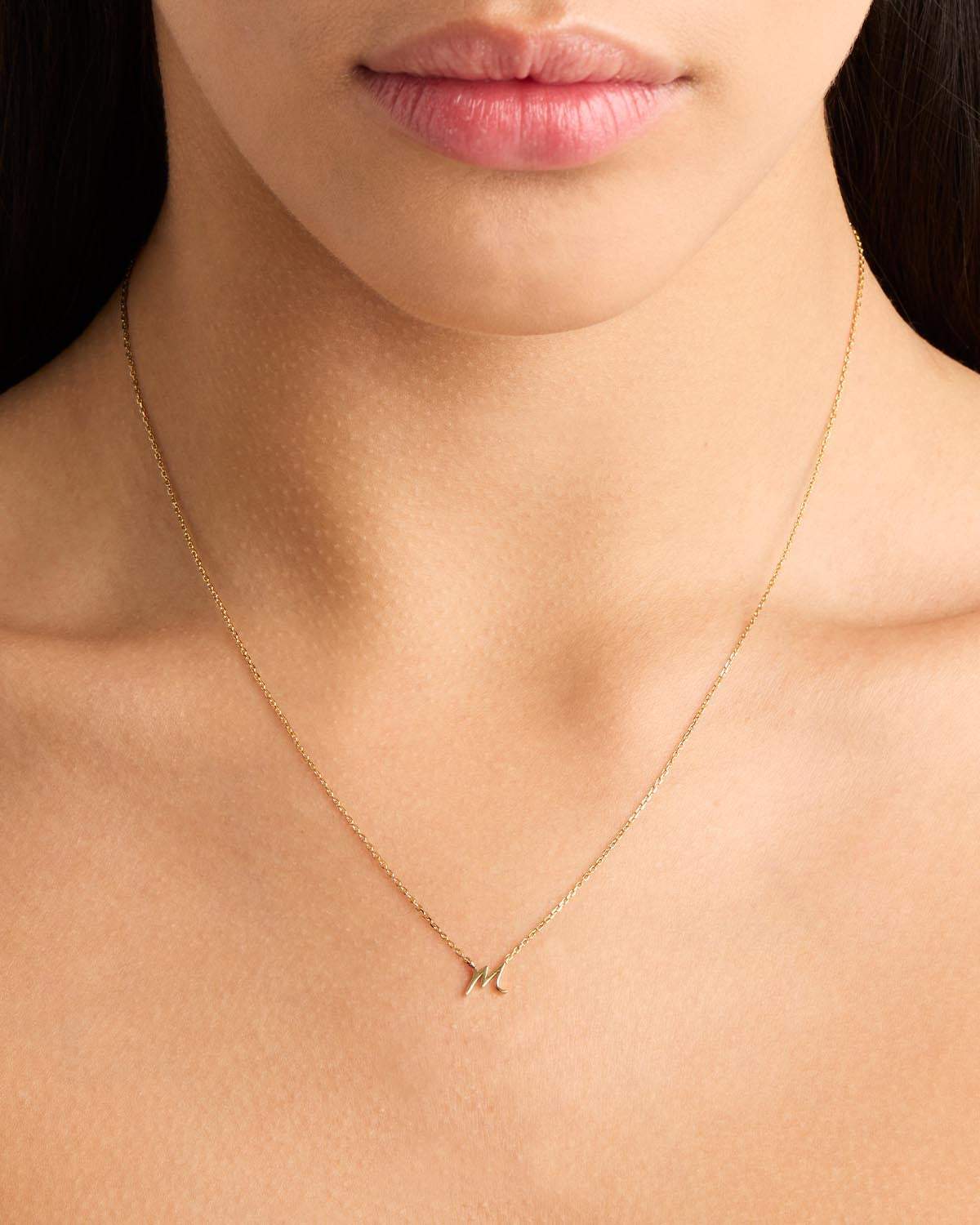14K Solid Gold Love Letter Necklace for Women - Personalized Romantic Jewelry Gift for Her - Perfect for Anniversaries, Valentine's Day & Special Occasions