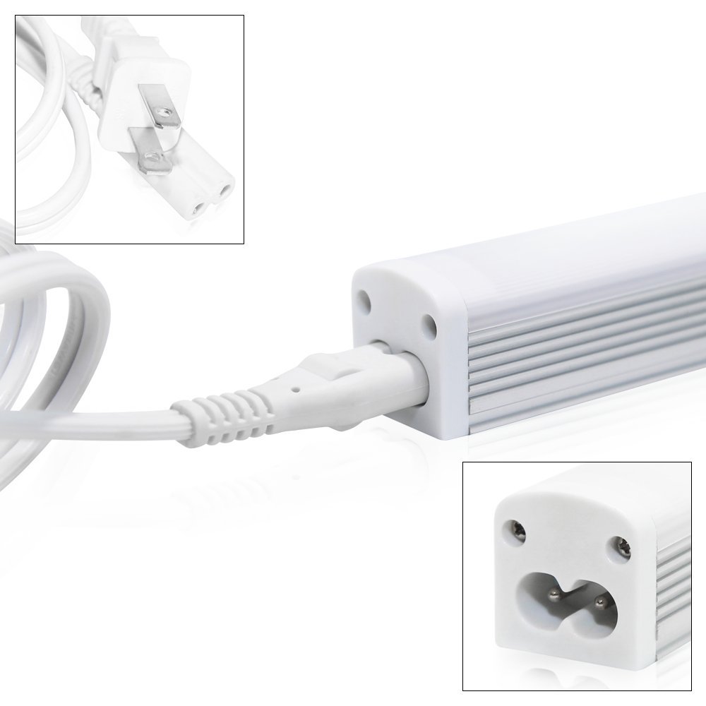 Extendable 6W LED Under Cabinet Lighting Fixture - 110V Warm White 3000K - 72 LEDs with 120° Beam Angle - Aluminum Housing for Kitchen, Bathroom, Closet & Accent Lighting - Perfect for Task Lighting and Home Decoration