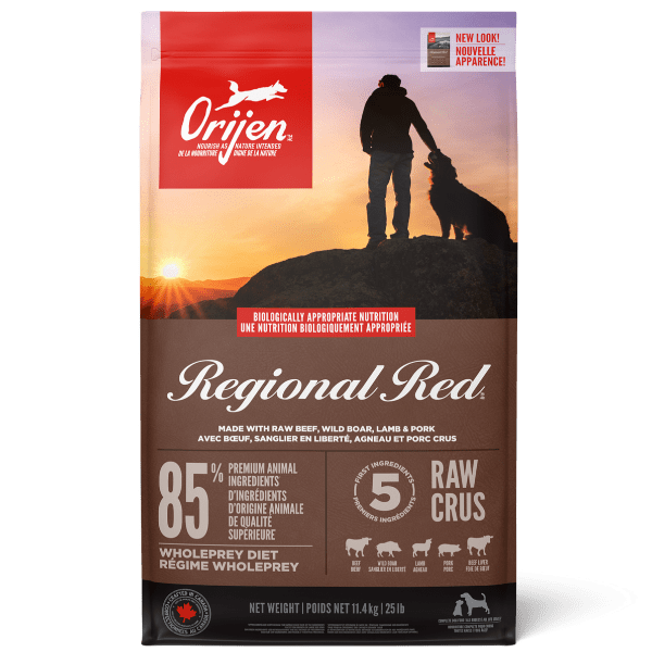 Orijen Regional Red Dry Dog Food - Premium Grain-Free High Protein Dog Food for All Breeds & Life Stages - Ideal for Active Dogs & Outdoor Adventures