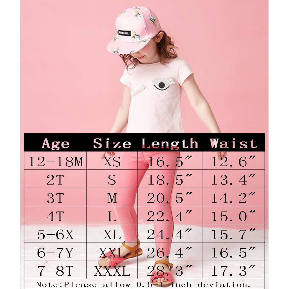 ELSANI Toddler Girls Ruffle Leggings - Leopard Print Flare Pants & Bell Bottoms for Playdates, Parties & Everyday Wear