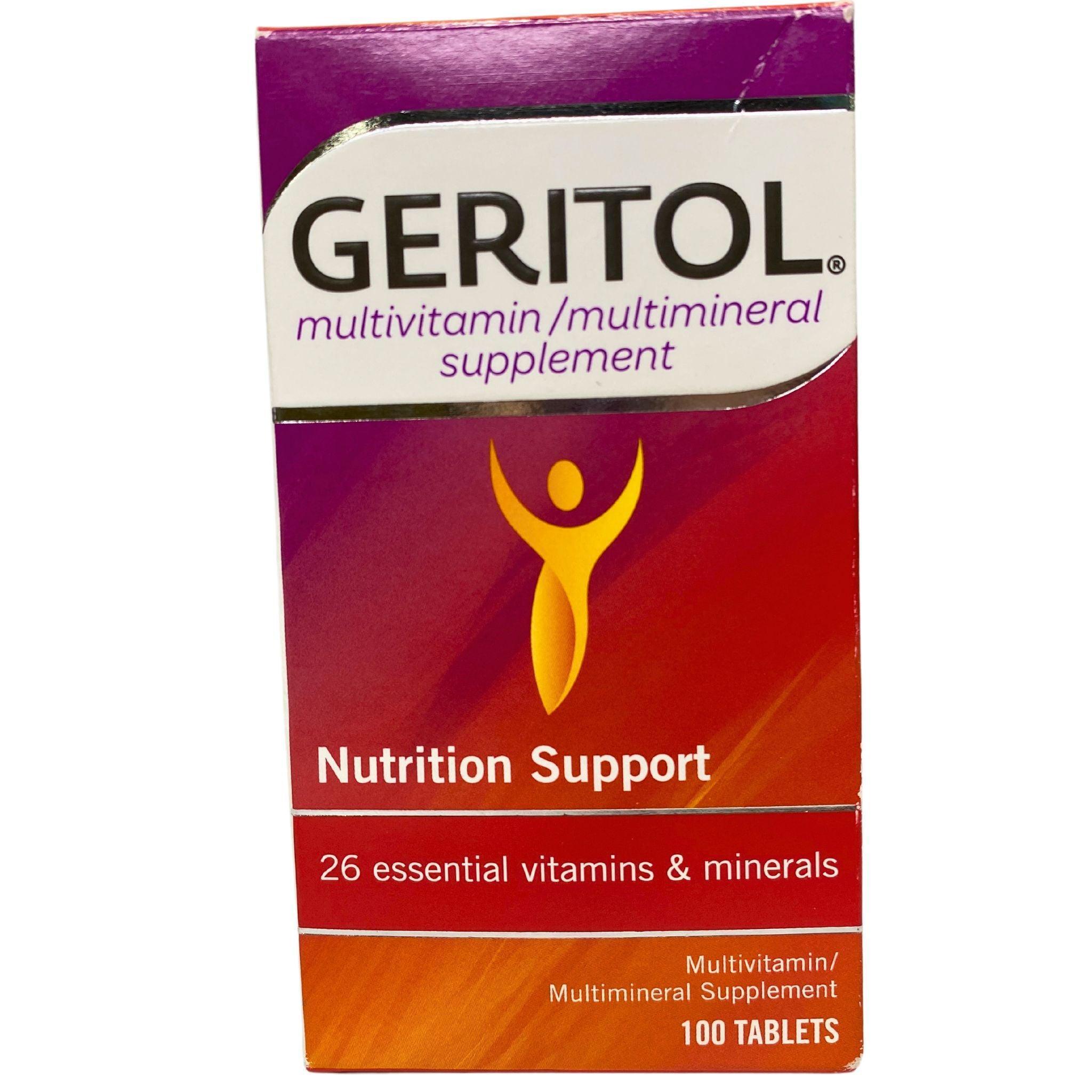 Geritol Multivitamin & Multimineral Supplement - 26 Essential Vitamins & Minerals for Adults - Immune Support & Energy Boost (20 Count) - Daily Nutrition for Active Lifestyle & Wellness