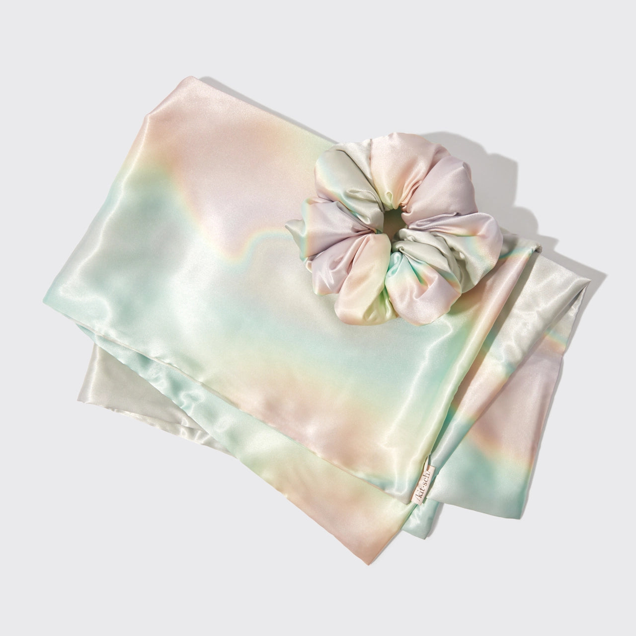 Luxury Satin Pillowcase and Hair Scrunchie Set (2-Piece) - Soft & Smooth for Hair & Skin Care - Perfect for Travel, Gifts, and Bedroom Decor
