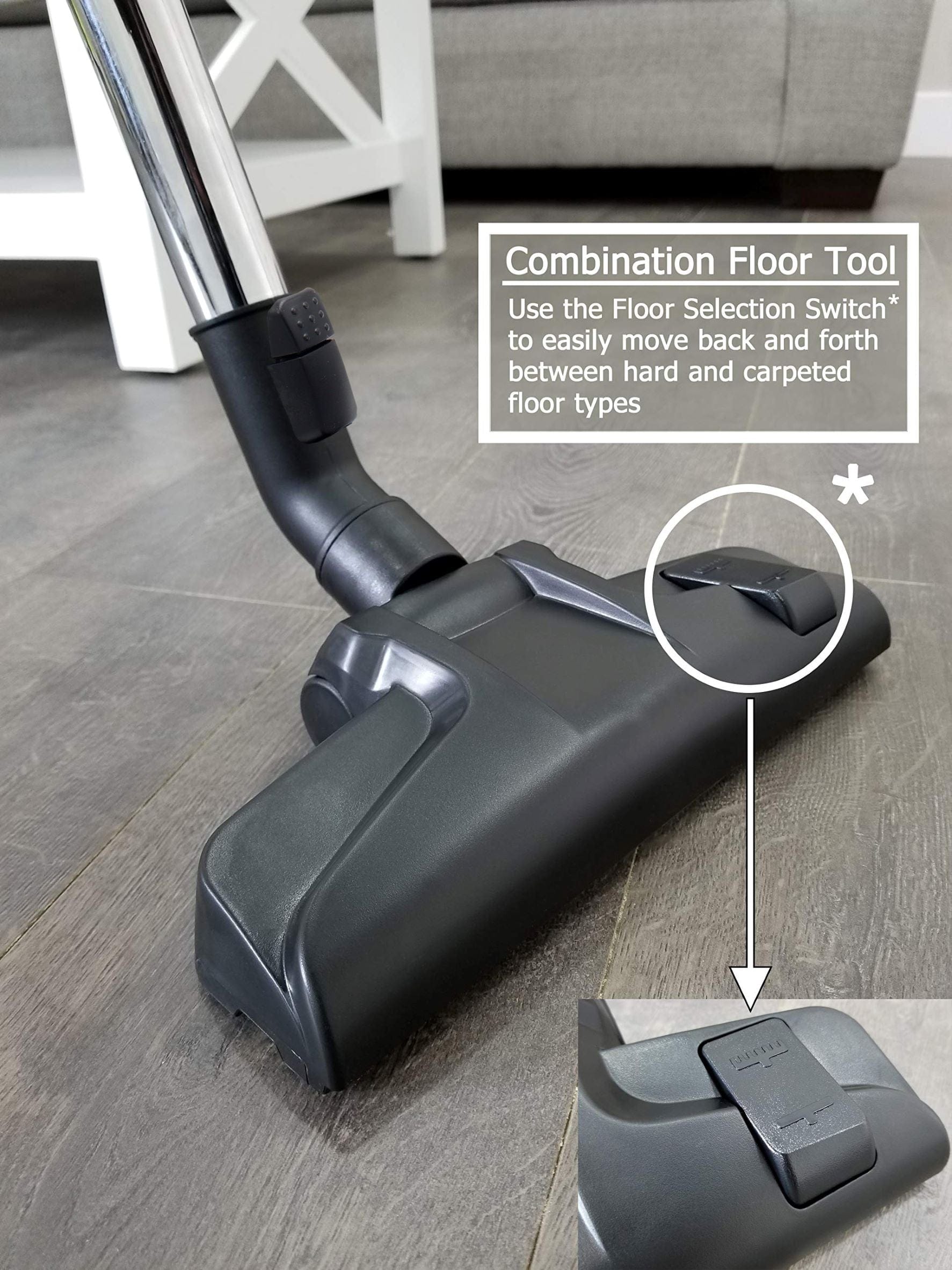 Prolux Tritan Canister Vacuum Cleaner with Sealed HEPA Filtration, 12 Amp Powerful Motor - Ideal for Pet Hair, Allergies & Hard Floor Cleaning in Homes & Offices