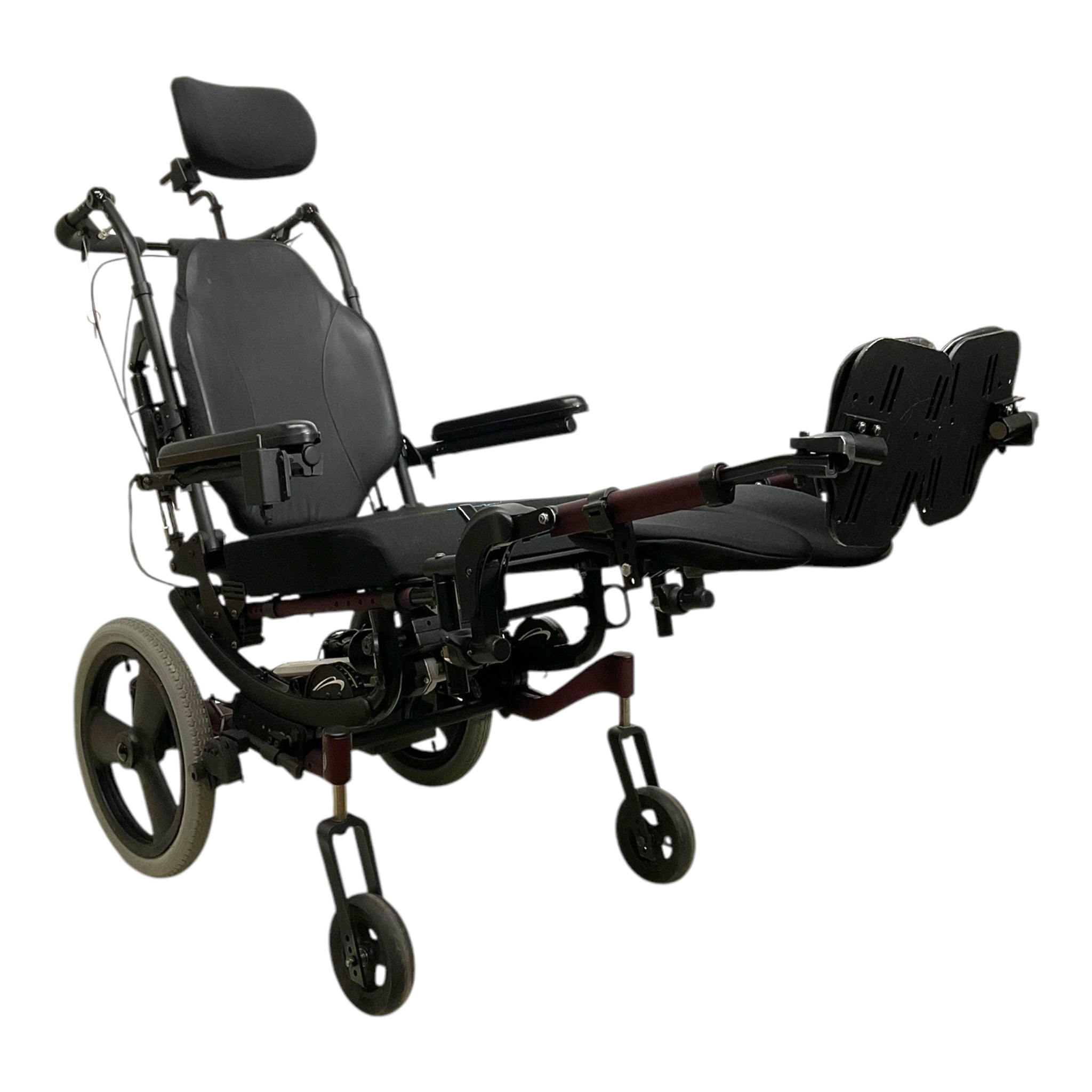Quickie Iris SE Powered Tilt-in-Space Manual Wheelchair with Elevating Leg Rests | 17x17 Seat Size | Home & Outdoor Mobility Solution for Enhanced Comfort