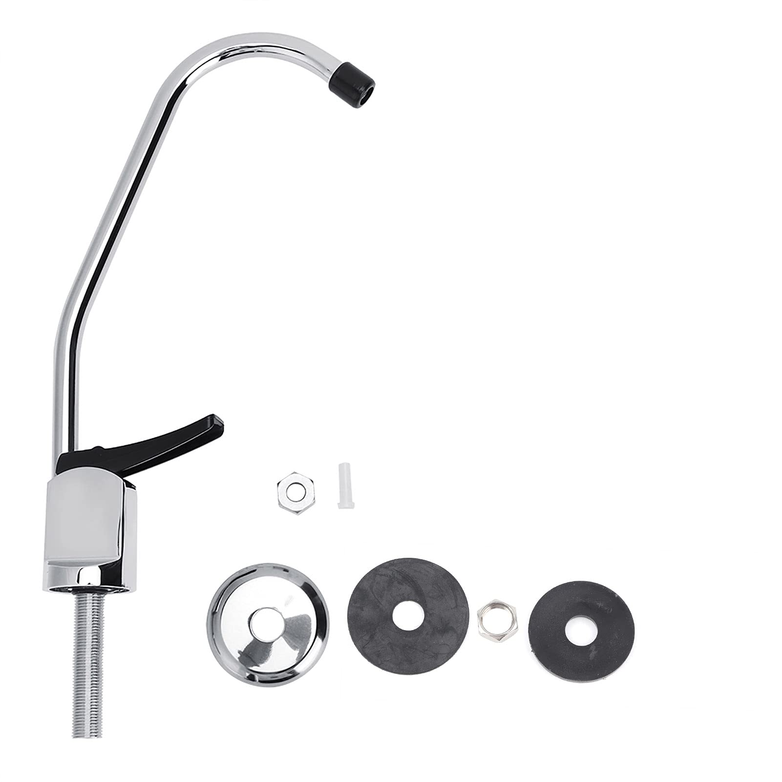 Stainless Steel Single Handle Press Type Bar Faucet - G1/4in Kitchen Sink Faucet for Water Purifier, Filter, Softener & Electrolyzer | Perfect for Home, Office & Commercial Use