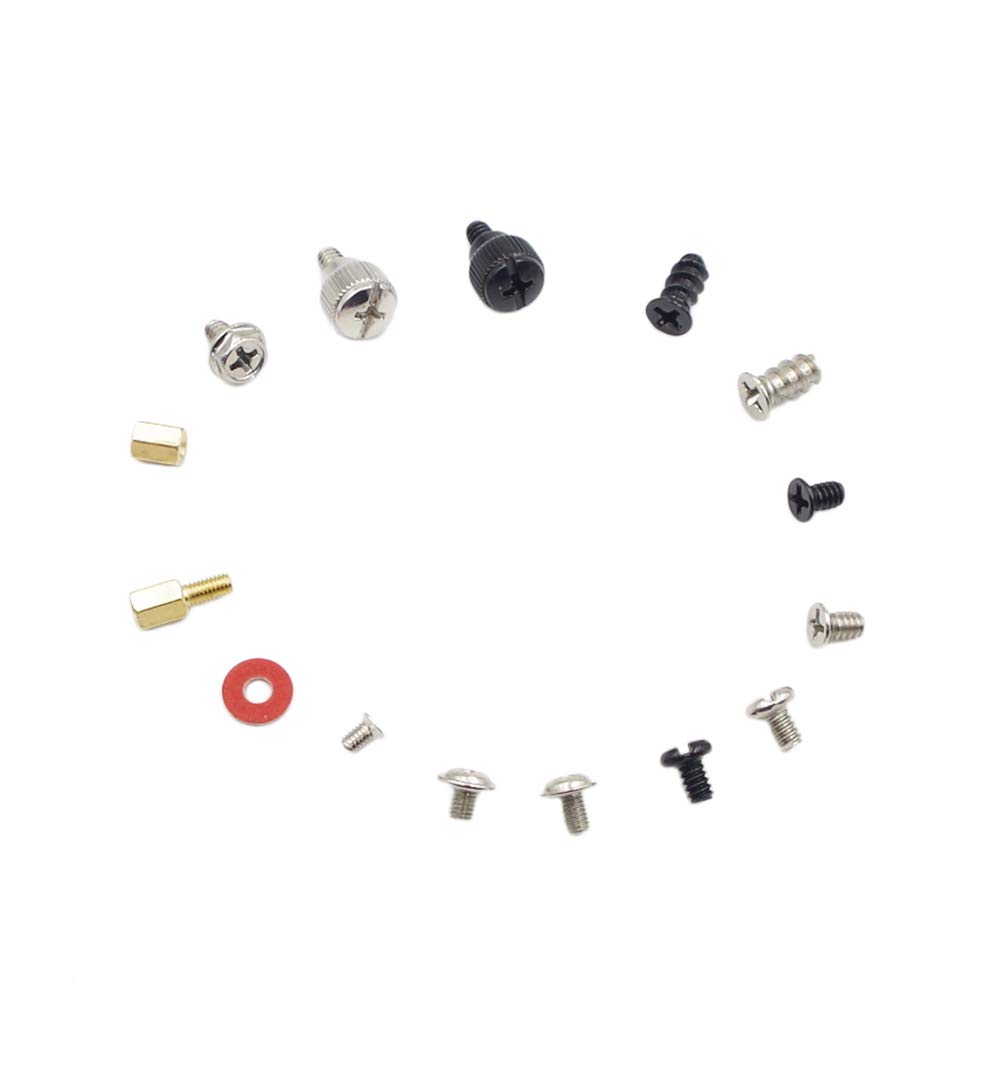 15-Piece PC Screw & Standoff Assortment Kit - Motherboard, Hard Drive, Fan & GPU Mounting Hardware | Computer Case Repair & DIY Build Accessories